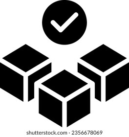 box glyph icon illustration vector