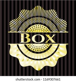 Box gold emblem