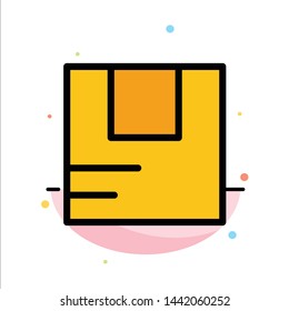 Box, Good, Logistic, Transportation Abstract Flat Color Icon Template