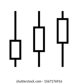 Box Graph Plot Icon Vector.