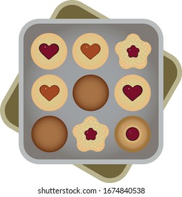 box of great crispy assorted shortbread cookies