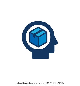 Box Head Logo Icon Design