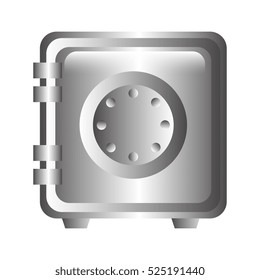 box heavy safe isolated icon