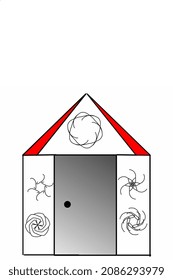 box house design for drawing small children