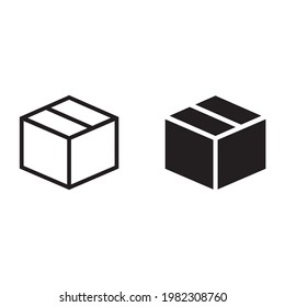 Icono de caja para aplicaciones y sitios web