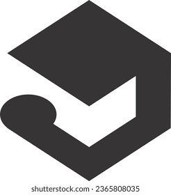 icono de caja vector plano negro 