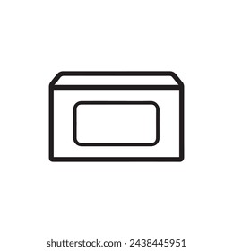 Icono de cuadro. Icono negro sobre fondo blanco. Ilustración de vector