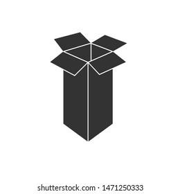 box icon black. symbol graphic vector illustration