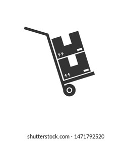 box icon black. symbol graphic vector illustration