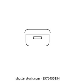 Box icon. Cargo delivery symbol. Logo design element.