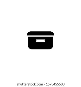 Box icon. Cargo delivery symbol. Logo design element.