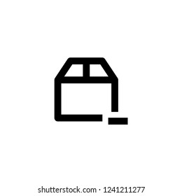 Box icon. Cargo sign