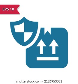 Box Icon. Crate, Package, Delivery. Professional pixel-aligned icon in glyph style.