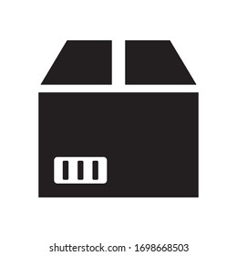 Box icon. Delivery package, parcel box. Flat style design. Vector graphic illustration. Suitable for website design, logo, app, template, and ui. EPS 10.