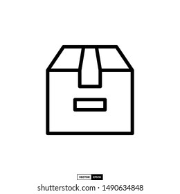 Box icon, design inspiration vector template for interface and any purpose