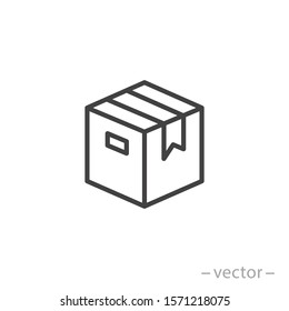 Icono de caja, plantilla vectorial de inspiración de diseño para interfaz y cualquier propósito