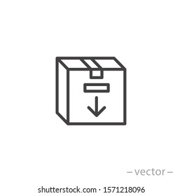Box icon, design inspiration vector template for interface and any purpose
