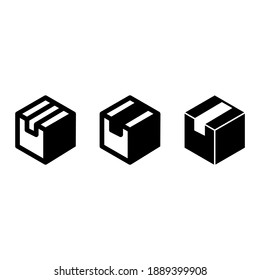 Box icon design, packaging design, icon delivery