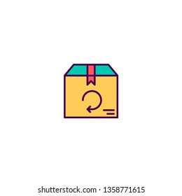 Box icon design. Shopping icon vector illustration