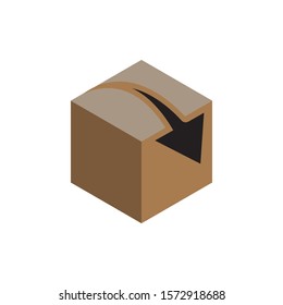 Box icon design template vector isolated illustration