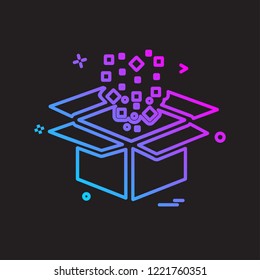 Box icon design vector