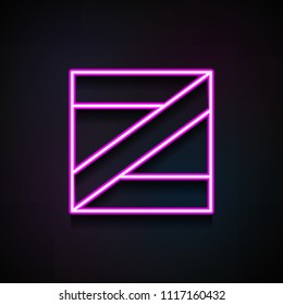 box icon. Element of logistics icons for mobile concept and web apps. Neon box icon can be used for web and mobile apps