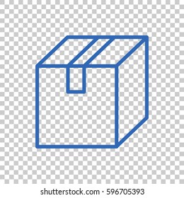Box icon flat.