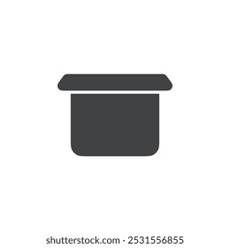 Box icon flat and simple set design