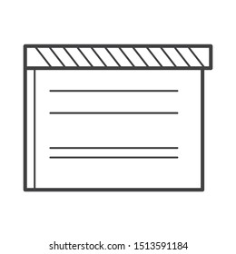 box icon in flat style isolated. Vector Symbol illustration.