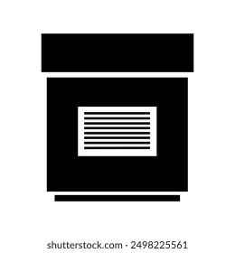 Box icon illustrated on background