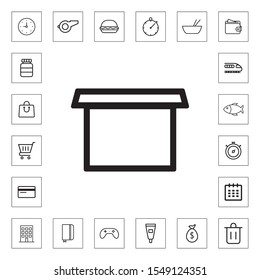 Box icon illustration isolated vector sign symbol