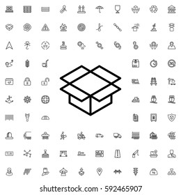 box icon illustration isolated vector sign symbol. Logistic icons vector set.