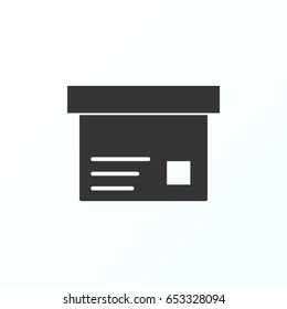 Box  icon illustration isolated vector sign symbol