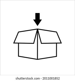 Vektorsymbol für Kastensymbol