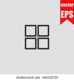 Box icon infographic isolated in flat style.Vector illustration.