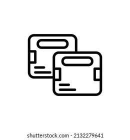  box icon, isolated office outline icon with white background, perfect for website, blog, logo, graphic design, social media, UI, mobile app, EPS 10 vector illustration