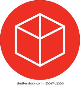 Box icon isolated on background 

