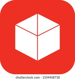 Box icon isolated on background 
