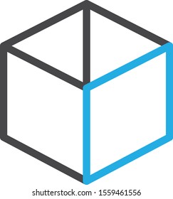 Box icon isolated on background 
