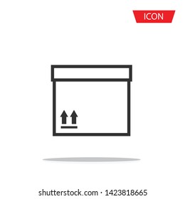 box icon isolated on white background.