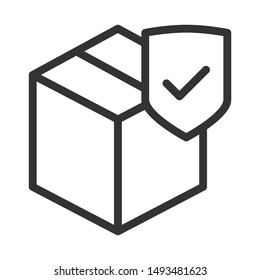 Box icon isolated on white background. Logistic symbol modern, simple, vector, icon for website design, mobile app, ui. Vector Illustration