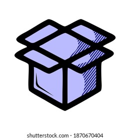 box icon isolated on white background from ecommerce and shopping collection