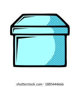 box icon isolated on white background from workspace support collection.
