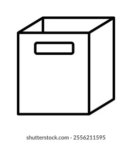Box icon isolated on white background
