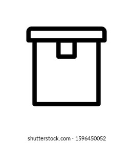 box icon isolated sign symbol vector illustration - high quality black style vector icons
