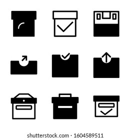 box icon isolated sign symbol vector illustration - Collection of high quality black style vector icons
