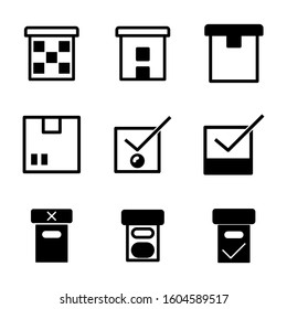 box icon isolated sign symbol vector illustration - Collection of high quality black style vector icons
