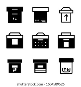 box icon isolated sign symbol vector illustration - Collection of high quality black style vector icons
