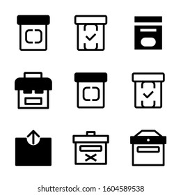box icon isolated sign symbol vector illustration - Collection of high quality black style vector icons
