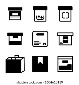 box icon isolated sign symbol vector illustration - Collection of high quality black style vector icons
